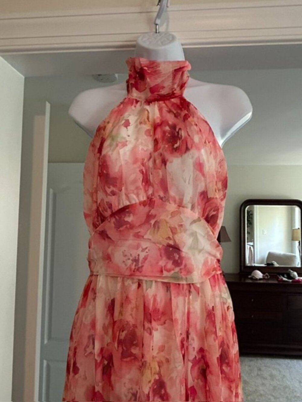 Julia & Ann Elisabetta Floral Halter Maxi Dress | Size Medium | NWT